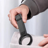 MagSafe Compatible Magnetized Phone Stand – Spring Clip with Foldable Mini Tripod