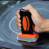 Car Glass Oil Film Remover Roll-On Glass Compound with Cleaning Board