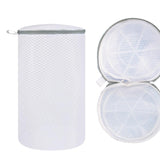 4Pcs Cylinder Mesh Shoe Washing Bags  Shoe Laundry Bags with Zipper for Sneakers Running Shoes Socks