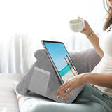 Reading Pillow 3 Angle Lap Cushion for Bed Sofa Gray