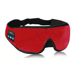 Bluetooth 5.2 Sleep Mask Wireless Stereo Music Headphone Blackout Eye Mask Red