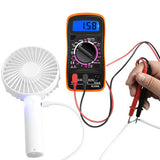 2 PCS Digital Multimeter DC AC Voltmeter Voltmeter and Ohm Volt Amp Meter with PTC protection