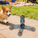 Interactive Smart Dog Ball Toy with LED Lights – Moving & Bouncing Ball for Dogs and Puppies Black
