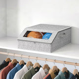 Stackable Hat Storage for Baseball Caps Holds up to 30 Caps Hat Organizer for Closet Grey