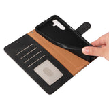 RFID Protective Flip Wallet Case Compatible with Samsung A17 A37 and A57 Black