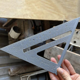 Double Sided Rafter Square 7 Inch Engraved for Woodworking
