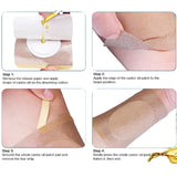 100PCS Disposable Castor Oil Patches Self-Adhesive Castor Oil Pack for Belly Button Waist Knee