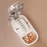 Pill Cutter and Splitter with 1/2 Adjustable Divider for Small and Tiny Pills Style 2