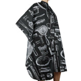 Hair Cutting Cape with Neck Duster Brush Large Size Salon Barber Cape for Men Women Black