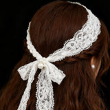 10 Yards Elastic Stretch Lace Trim Floral Ribbon for Sewing DIY White