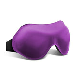 Adjustable Soft Sleep Masks for Side Sleepers for Women Men Travel Night Blindfold Purple