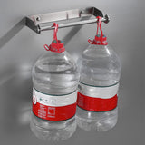Under-Cabinet Stainless Steel Paper Towel Holder Wall-Mount Rack Organizer Silver