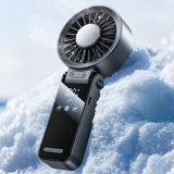 Handheld Foldable High-Speed Fan – Portable for Travel Outdoor Home and Office Dark Gray