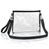 PVC Transparent Crossbody Purse Bag Black
