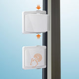 2PCS Child Safety Sliding Door Lock for Glass Doors Windows and Cabinets
