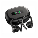 Wireless Bluetooth Earphones Ear Hoop Headphones Sport Gym Earbuds with Mic