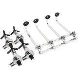 4-Bottle Wall-Mounted Wine Rack and Dispenser for Kitchen or Bar