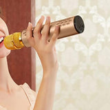 Multifunctional Wireless Bluetooth Karaoke Microphone Gold