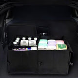 Collapsible Car Trunk Organizer with Multi-Compartments for Tools & Storage