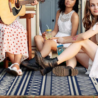 Geometric Pattern Floor Mat Camping Mat for Outdoor Patio Picnic Beach Style 3