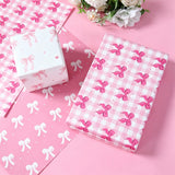 6 Sheet Gift Wrap Paper 70x50cm Coquette Bow Pattern Set Style 2