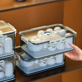 Transparent Bread Box with Timer Drainboard Lid Kitchen Storage Container for Food Small