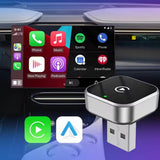 2-in-1 Wireless CarPlay Dongle Plug-and-Play Adapter