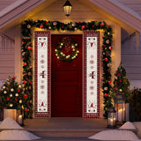 2Pcs Christmas Holiday Garage Door Banner Indoor Outdoor Wall Hanging Decor