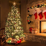2 Pack Dazzle Bright Christmas String Lights Battery Operated  8 Modes Lights String  Holiday Xmas Decorations Warm White
