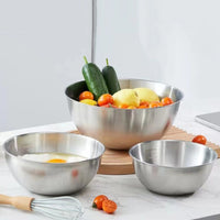 5PCS Stainless Steel Mixing Bowls Set for Kitchen Baking and Meal Prep