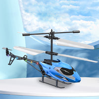 2.5 Channel Kids RC Helicopter USB Charging Kids Remote Control Flying Toy Blue