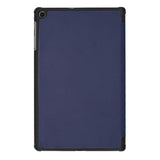PU Leather Trifold Stand Case Compatible With Fire HD 10 2021 2023 Dark Blue