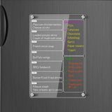 4Pcs Calendar for Refrigerator Whiteboard Fridge Wall Planners Chalkboard Apartment Decor