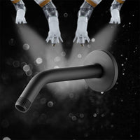Matte Black 15cm Wall-Mount Shower Arm Replacement for Angle Shower Head