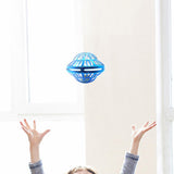 Flying Orb LED Hover Ball Toy – Galaxy Boomerang Spinner with Lights Blue