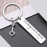 Best Friend Keychain Stainless Steel Key Chain for Friendship Gifts
