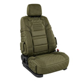 Tactical Seat Cover for Trucks Front Auto with Storage Pockets Army Green