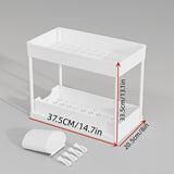 Multi-Purpose Pull-Out Storage Organizers Under Sink Organizers Rack for Bathroom Kitchen White