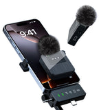 Wireless Lavalier Microphone Set 3-in-1 for Live Streaming