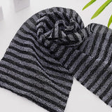 2 PCS Extra Long Exfoliating Back Scrubber Adult Bath Washcloth for Smooth Skin Black