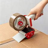 5cm Heavy Duty Packaging Tape Dispenser with Clear Tape 2 Rolls for Packing Shipping