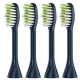 4Pcs Replacement Electric Toothbrush Heads with Dustproof Covers Compatible with Philips HY1100/1200/One Series Deep Blue