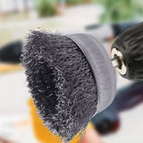 10 PCS Wire Brush for Drill Coarse Carbon Steel Crimping Wire Wheel Brush