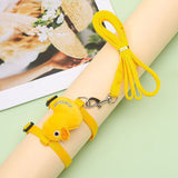 4Pcs Adjustable Bunny Rabbit Harness and Leash Set Small Pet Cute Vest Harness Leash for Bunny Small Pets