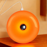 Rechargeable Donut Lamp for Table and Wall with Touch Dimmer Orange