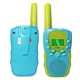 2Pcs Set Walkie Talkies for Kids 22 Channels 2-Way Walkie Talkie Toys for Camping Hiking Indoor Outdoor Blue