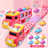 Launch Toy Car with Foldable Racing Track and Educational Play Set
