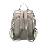 3-in-1 Anti-Theft Backpack for Women Men Convertible Handbag Travel Shoulder Bag Khaki