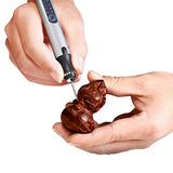 Electric Micro Engraving Pen Kit USB Rechargeable DIY Engraving Tool Silver