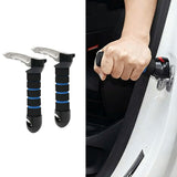 2PCS Car Door Handle for Elderly Car Assist Support Handle With Cutter Blue